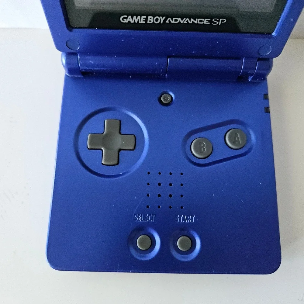 Nintendo Game Boy Advance SP & Pokémon Blue Edition 1998 Game Cartridge - TESTED